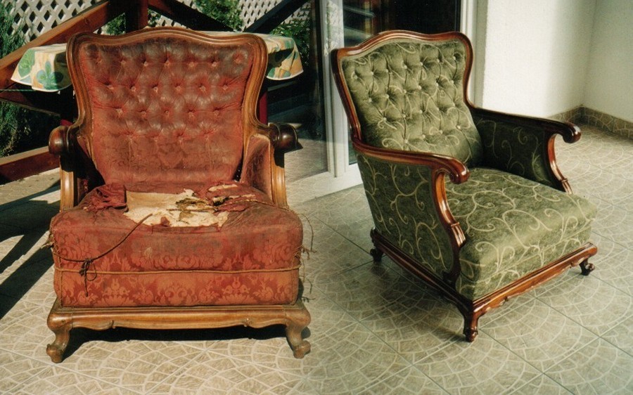 Barokk jellegű fotel