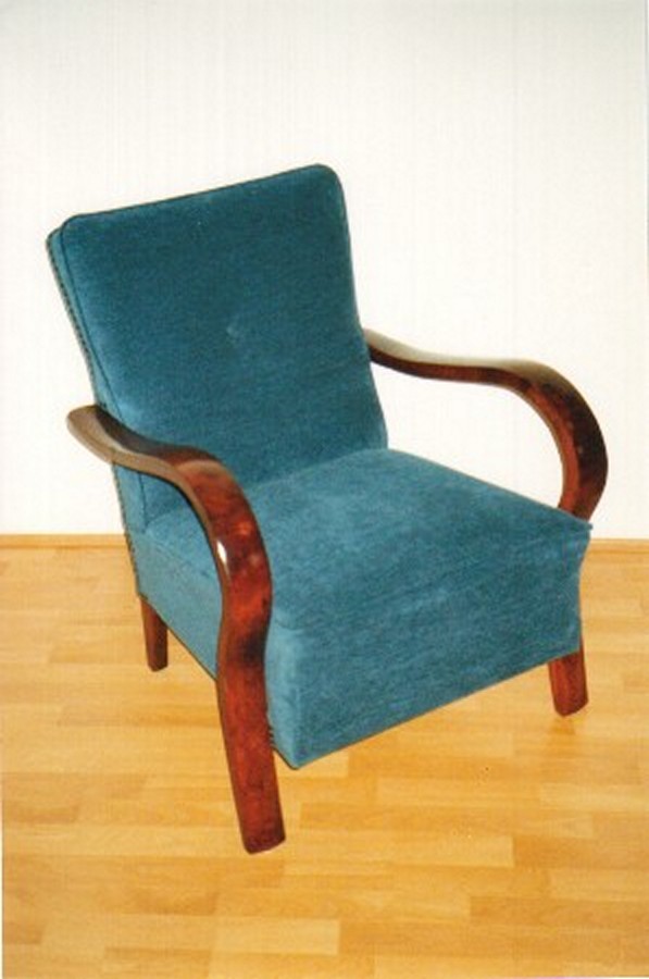 Kék hatvanas évekbeli fotel